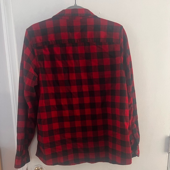 LL Bean relaxes fit plaid flannel size M - Picture 3 of 4